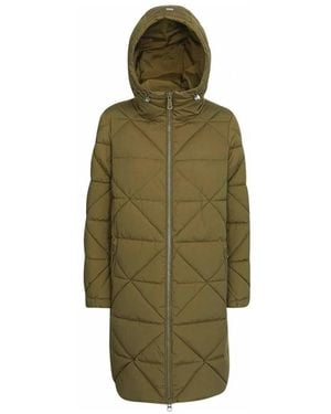 Geox Jassen ,Groen ,Polyester Winter Donsjas Voor Vrouwen