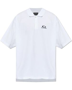 Balenciaga Polo Shirts - White