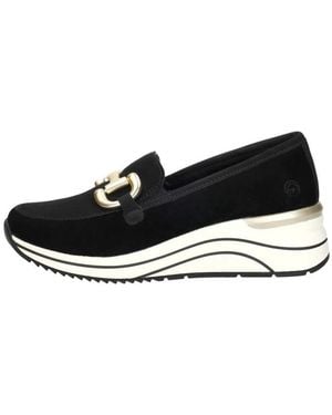 Remonte Schoenen ,Zwart ,Sportief Wedge