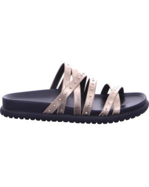 Tamaris Goldene Damen Slide Sandalen - Blau
