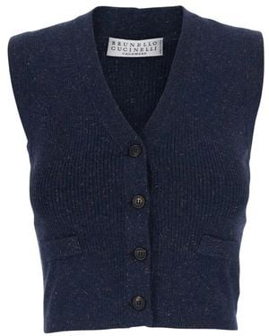 Brunello Cucinelli Cashmere Knitwear - Bleu