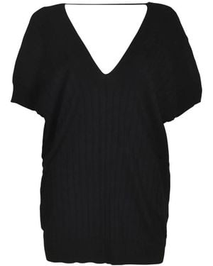 Plan C V-Neck Knitwear - Black