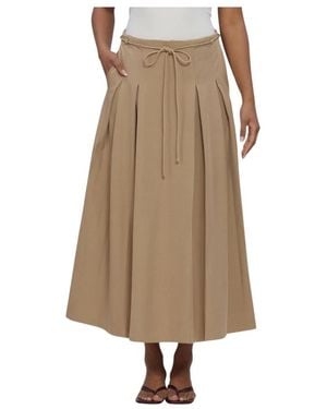 Y.A.S Rokken ,Polyester Yascamia Hw Long Skirt - Naturel