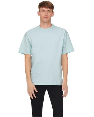 Only & Sons Fred Relax Ss Tee - Blauw