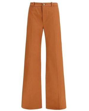 Chloé Wide Trousers - Brown