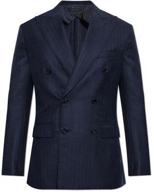 Brioni Cashmere Blazer - Blauw