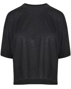Jucca Round-Neck Knitwear - Black