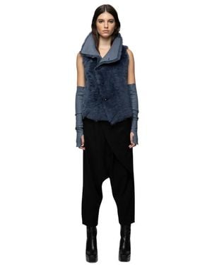 VESPUCCI by VSP Faux Fur & Shearling Jackets - Blue