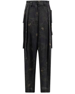 Dries Van Noten Slim-Fit Trousers - Black