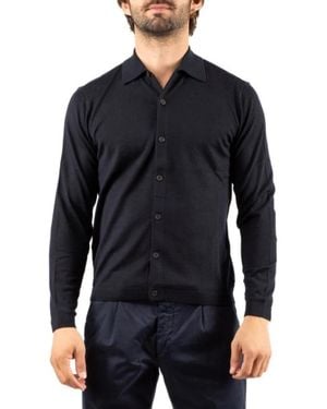Emporio Armani Truien & Vesten ,Blauw ,Maglia Uomo - Zwart