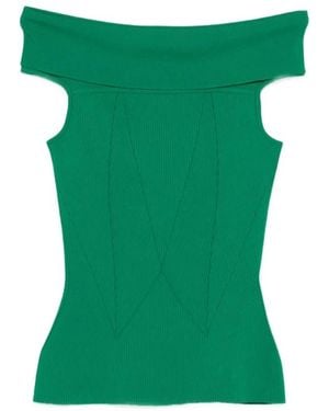 Givenchy Slim Bardot Top - Grün