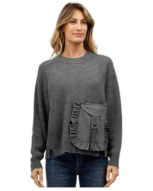 MEIMEIJ Round-Neck Knitwear - Grigio