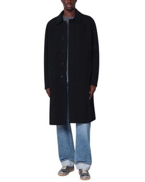 Harris Wharf London Single-Breasted Coats - Black
