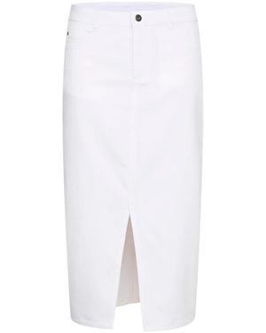 Kaffe Denim Skirts - White