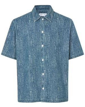 Samsøe & Samsøe Stijlvolle X Shirt Voor Mannen - Blauw