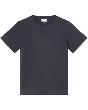 Ganni T-Shirts - Blue