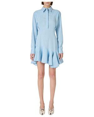Iceberg Gestreiftes Hemdblusenkleid - Blau