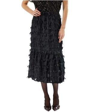 iN FRONT Midi Skirts - Negro