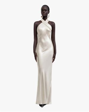 Galvan London Kleedjes ,Pandora Gown - Wit
