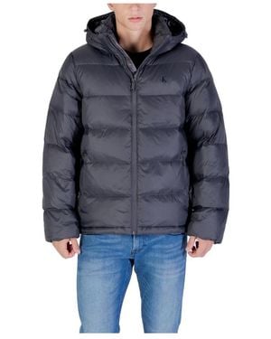Calvin Klein Hooded Zip-Up Jacket - Blauw