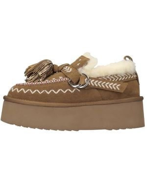 Elena Iachi Loafers - Brown