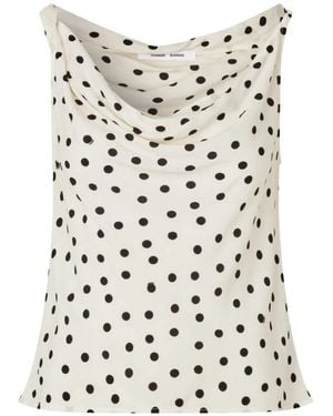Samsøe & Samsøe Tops ,Veelkleurig ,Polyester Sapoppy Top - Wit