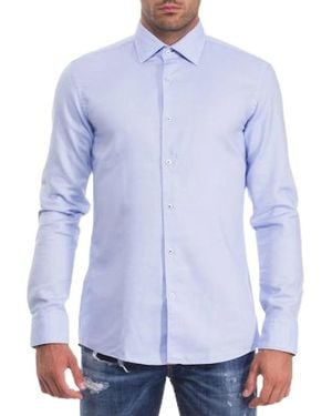 BOSS Hank Soft Shirt - Blauw