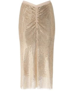 Pinko Midi Skirts - Natural