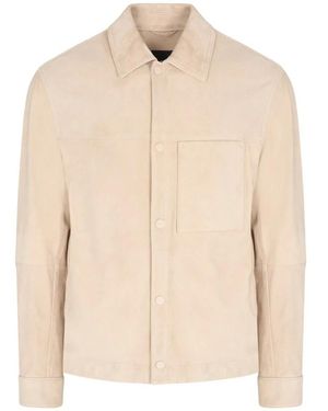 HUGO Leather Jackets - Natural