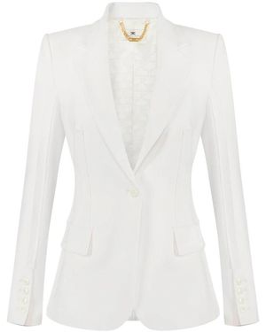 Elisabetta Franchi Jassen ,Wit ,Blazers