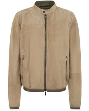 Moorer Leather Jackets - Natural