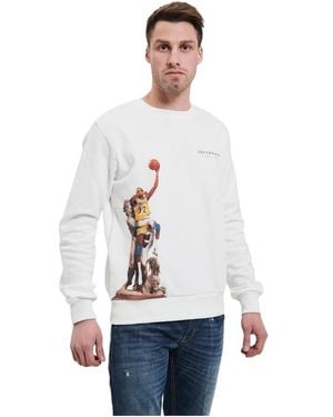 Throwback. Stylischer Sweatshirt Für Männer Und Frauen - Weiß