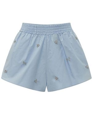 A PAPER KID Short Shorts - Azul