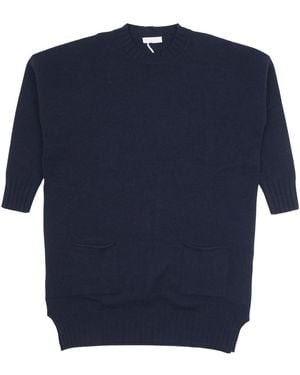 Biancalancia Round-Neck Knitwear - Blue