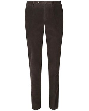 PT Torino Slim Flat Front Pant - Bruin