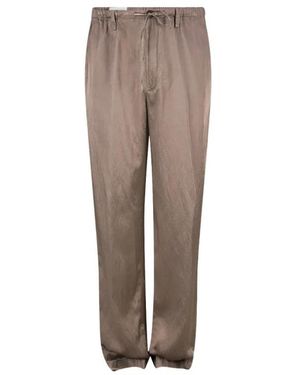 Dries Van Noten Straight Trousers - Brown