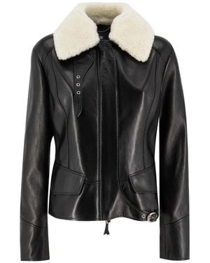 Ermanno Scervino Leather Jackets - Negro