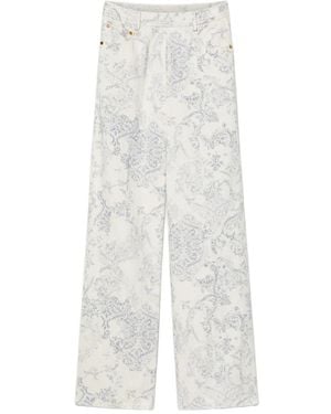 forte_forte Wide Jeans - White