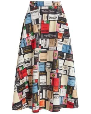 Moschino Rok Van Katoen Gabardine Met Print - Blauw
