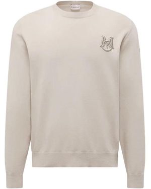 Moncler Round-Neck Knitwear - White