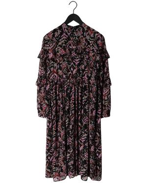 Notes Du Nord Fabiola Lurex Midikleid - Schwarz