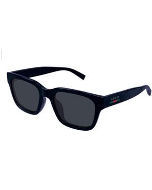 Gucci Accessoires ,Blauw ,Rechthoekige Zonnebril