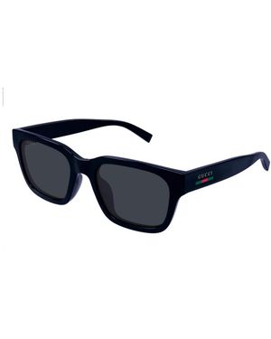 Gucci Rechteckige Sonnenbrille - Blau