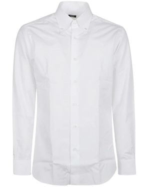 Barba Napoli Overhemden ,Wit ,Lange Mouw Nek Shirt