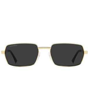DSquared² Rechteckige Sonnenbrille - Gelb