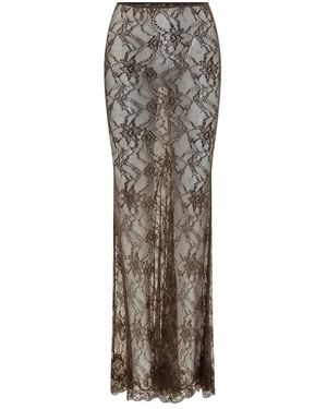 ANDAMANE Maxi Skirts - Marrone