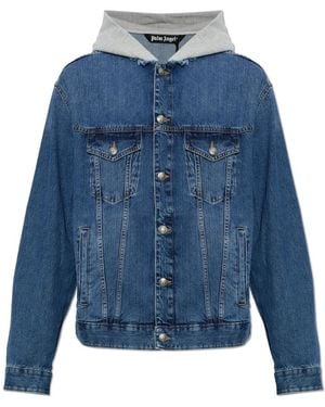 Palm Angels Denim Jackets - Azul