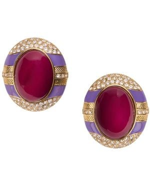 Roberto Cavalli Earrings - Violet