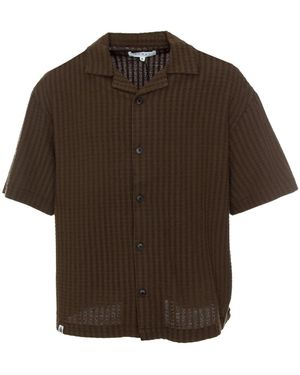 Edwin Short Sleeve Shirts - Marrone