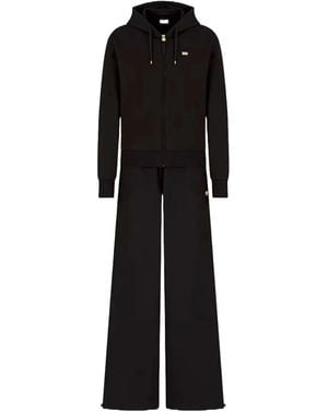 EA7 Giacca Con Zip Intera - Zwart